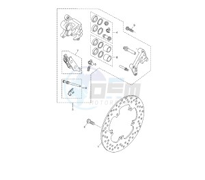 YP R X-MAX 250 drawing FRONT BRAKE CALIPER