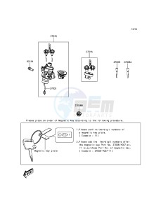 J125 SC125AGF XX (EU ME A(FRICA) drawing Ignition Switch