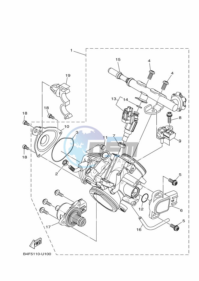 THROTTLE BODY ASSY 1