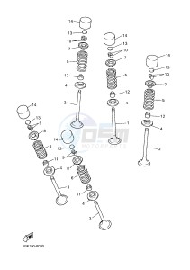 YFZ450R YFZ450RSSE YFZ450R SPECIAL EDITION (1TDA) drawing VALVE