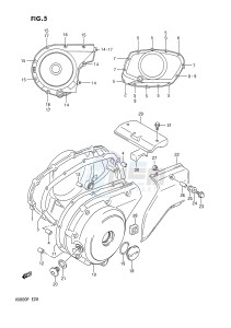 VX800 (E28) drawing CRANKCASE COVER