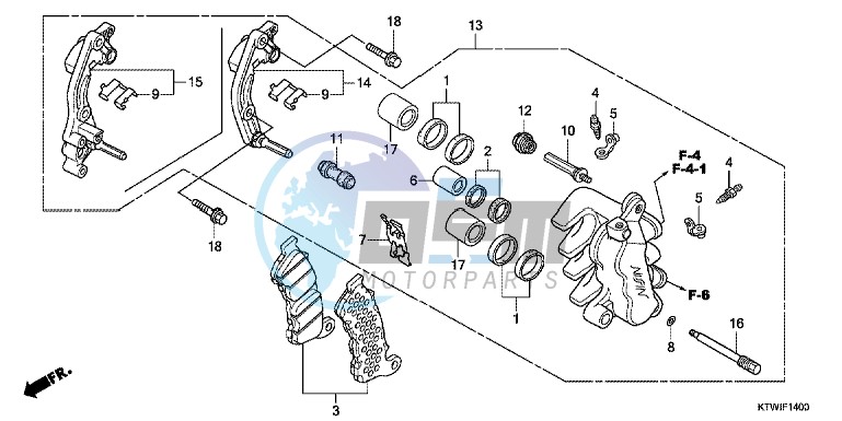 FRONT BRAKE CALIPER