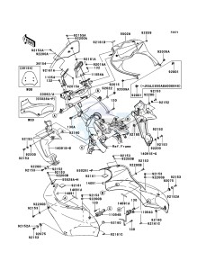 VERSYS KLE650B8F GB XX (EU ME A(FRICA) drawing Cowling