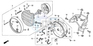 CBF600NA drawing HEADLIGHT (CBF600N/NA)