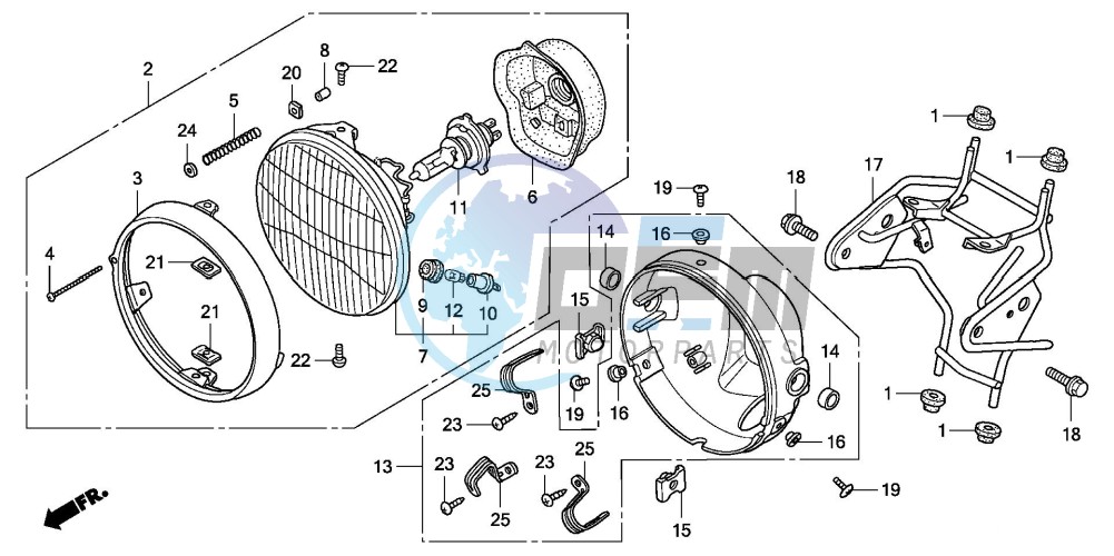 HEADLIGHT (CBF600N/NA)