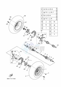 YFM450FWB YFM45KDXK (BJ59) drawing FRONT WHEEL