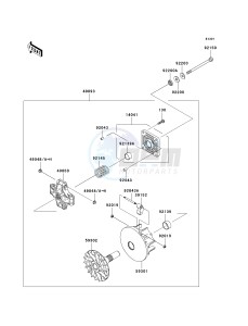 KAF 400 B [MULE 600] (B6F-B9F) B7F drawing DRIVE CONVERTER