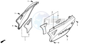 XL650V TRANSALP drawing SIDE COVER