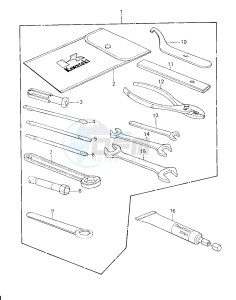 KZ 750 H [LTD] (H1) [LTD] drawing OWNER TOOLS -- 80 H1- -