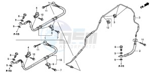 VTX1300S drawing BRAKE LINE