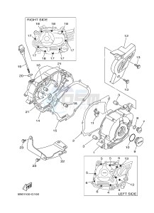 TT-R110E (B512 B513 B514 B514) drawing CRANKCASE COVER 1