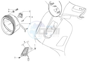 LX 125 drawing Front lights