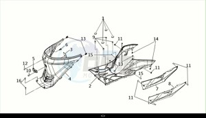 JOYRIDE S 125 (LF12W4-EU) (M1) drawing FLOOR PANEL