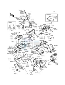 VERSYS 650 ABS KLE650FGF XX (EU ME A(FRICA) drawing Cowling