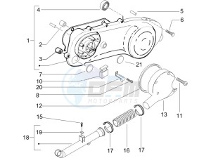 Runner 50 Pure Jet SC drawing Crankcase cover - Crankcase cooling