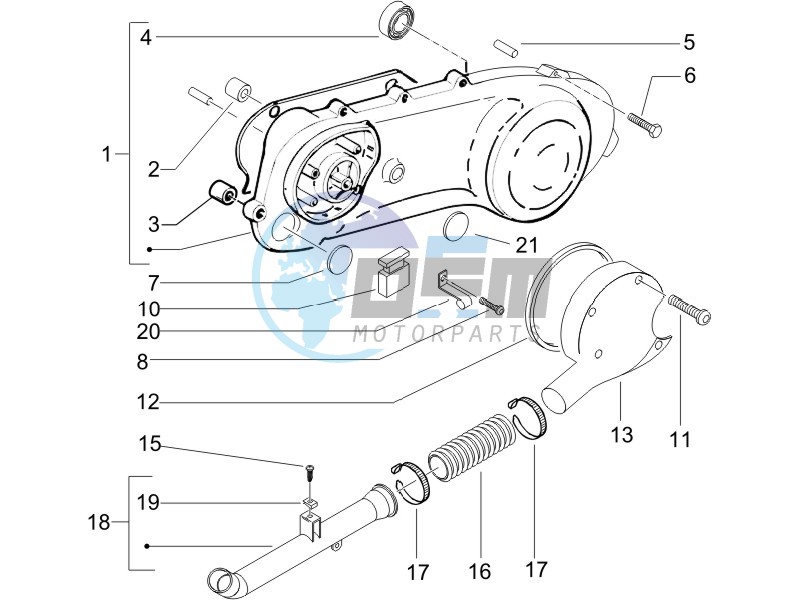 Crankcase cover - Crankcase cooling