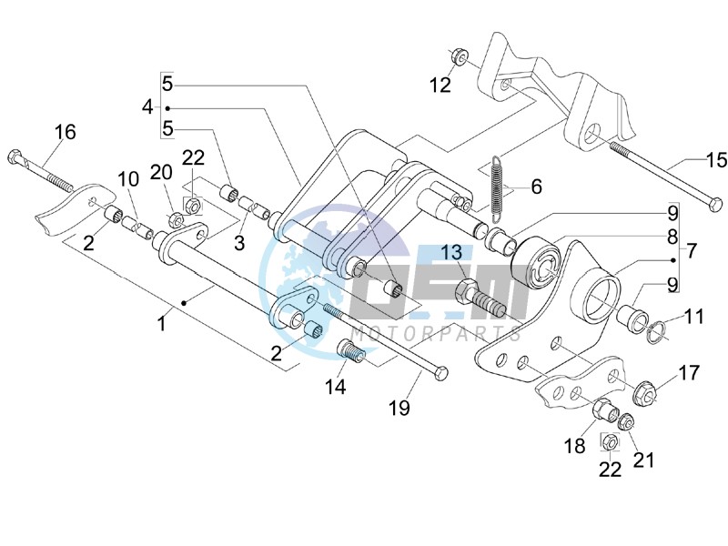 Swinging arm