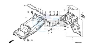 CBF600N9 Europe Direct - (ED / 25K) drawing REAR FENDER