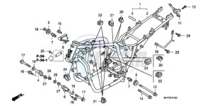 CB1300SA9 Europe Direct - (ED / ABS BCT MME TWO) drawing FRAME BODY