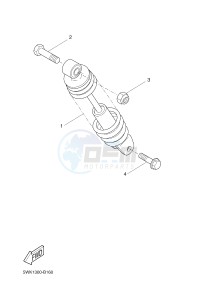 CW50 BOOSTER SPIRIT (5WWT 5WWT) drawing REAR SUSPENSION