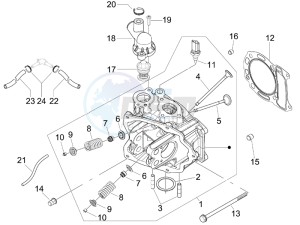 Granturismo 125 L Potenziato drawing Head unit - Valve