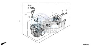 VT750CSD Shadow - VT750CS-D 2ED - (2ED) drawing THROTTLE BODY