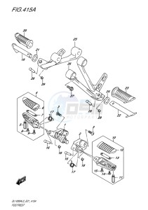 DL1000 ABS V-STROM EU drawing FOOTREST