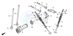 TRX500TM drawing CAMSHAFT/VALVE