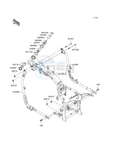 VN 2000 E [VULCAN 2000 CLASSIC] (6F-7F) E6F drawing FRAME