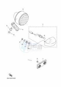 XSR700 MTM690-U (BLH1) drawing TAILLIGHT