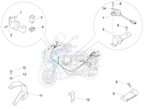 X10 125 4t 4v ie e3 drawing Electrical system components