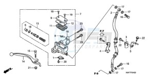 CBF125MA Europe Direct - (ED) drawing FR. BRAKE MASTER CYLINDER