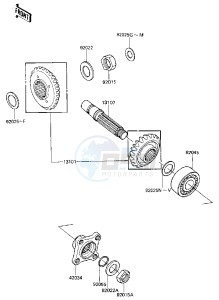 ZN 1300 A [VOYAGER] (A1-A4) [VOYAGER] drawing FRONT BEVEL GEARS