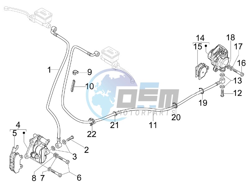 Brakes pipes - Calipers