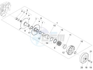 Fly 125 4t 3v ie e3 lem drawing Driven pulley