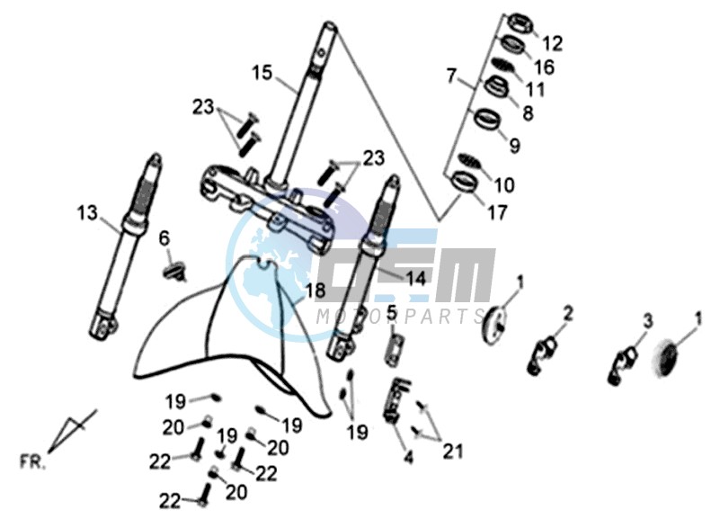 FRONT FORK / STEERING HEAD BEARING