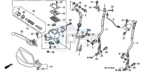 XL700V9 France - (F / CMF SPC) drawing FR. BRAKE MASTER CYLINDER