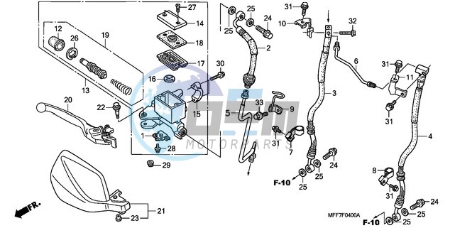 FR. BRAKE MASTER CYLINDER