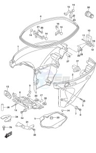 DF 30A drawing Side Cover Remote Control w/Power Tilt