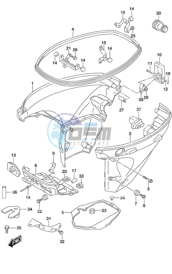 Side Cover Remote Control w/Power Tilt