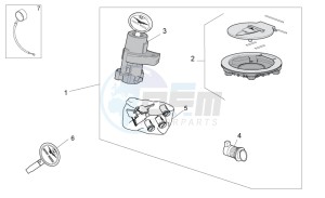 Norge 1200 IE 1200 drawing Lock hardware kit