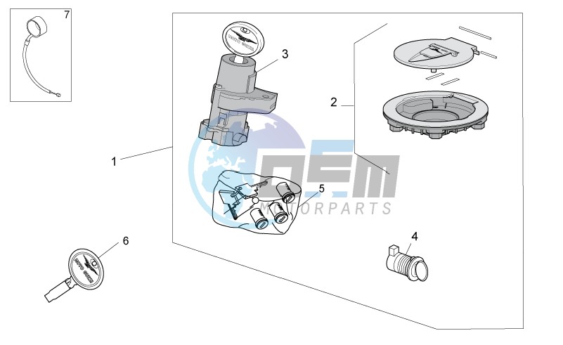 Lock hardware kit