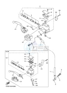 WR450F (1DXD 1DXB 1DXC 1DXE) drawing FRONT MASTER CYLINDER