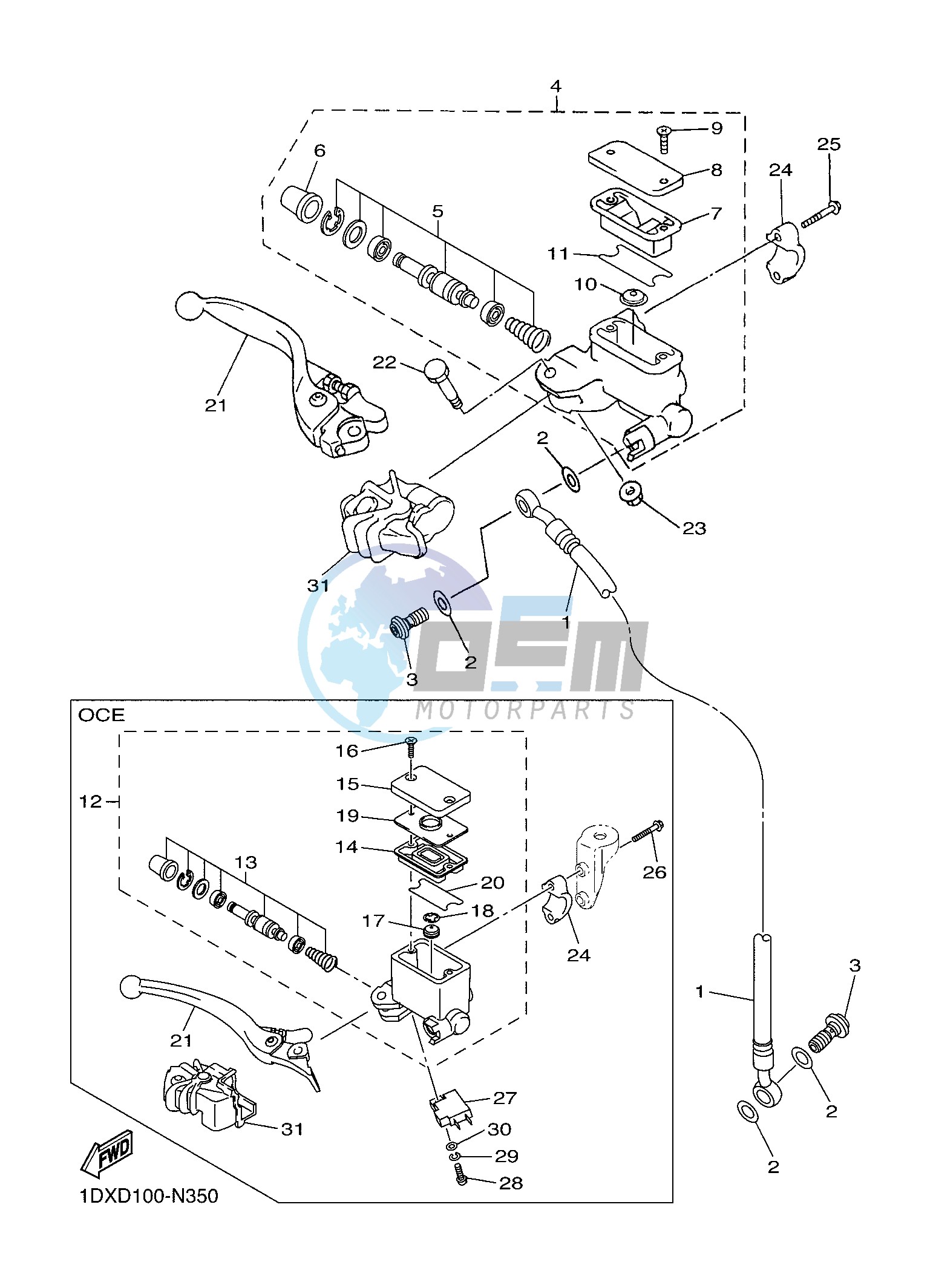 FRONT MASTER CYLINDER