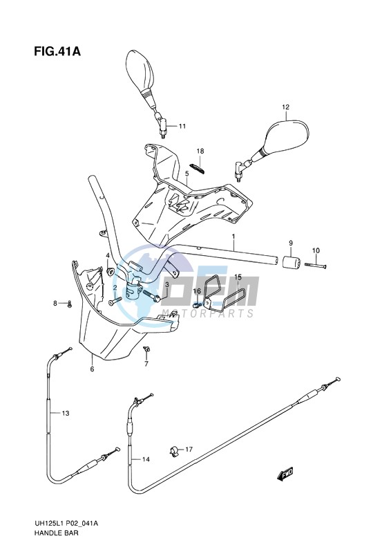 HANDLEBAR (MODEL EXECUTIVE P19)