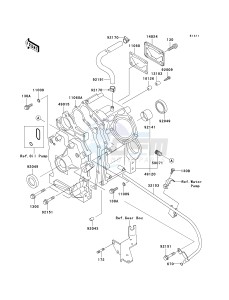 KAF 620 F MULE 3020 TURF (F1-F3) MULE 3020 TURF drawing CRANKCASE