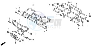 TRX350FM FOURTRAX 350 4X4 drawing CARRIER