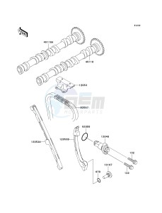 ZX 600 J [NINJA ZX-6R] (J1-J3) [NINJA ZX-6R] drawing CAMSHAFT-- S- -_TENSIONER