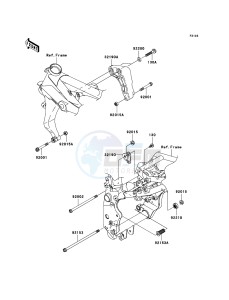 Z750 ZR750-J2H FR GB XX (EU ME A(FRICA) drawing Engine Mount