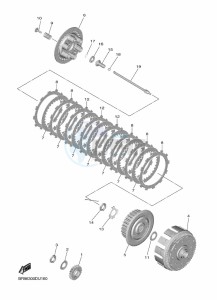 YZ450F (B2WH) drawing CLUTCH